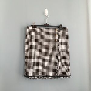 NWT Talbots Tweed Black and White Pencil Skirt 16p